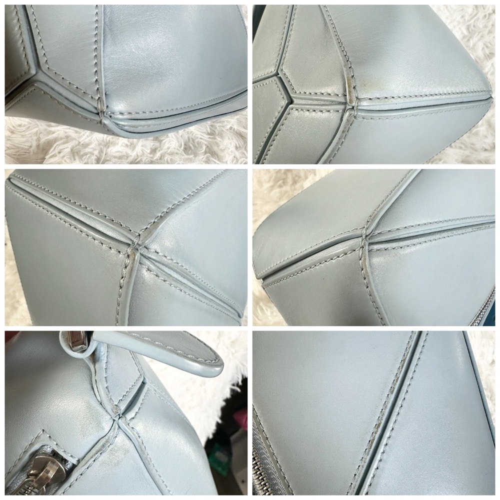 Loewe Puzzle Small Blue Bag - Picture 4 of 13